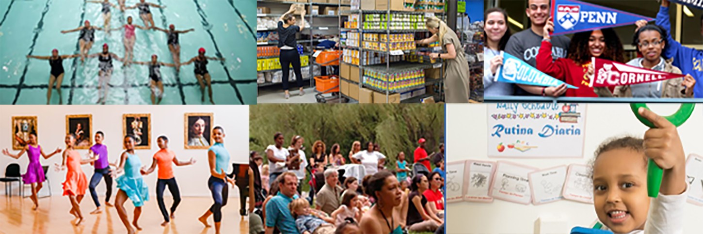 Collage of photos from grantees below.