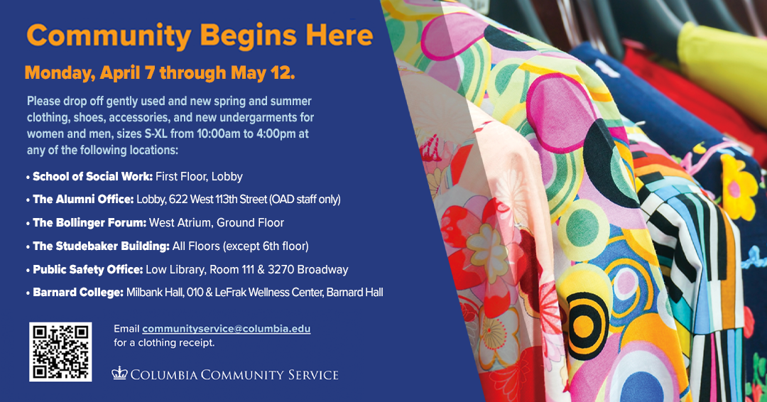 CCS Annual Spring Clothing Drive