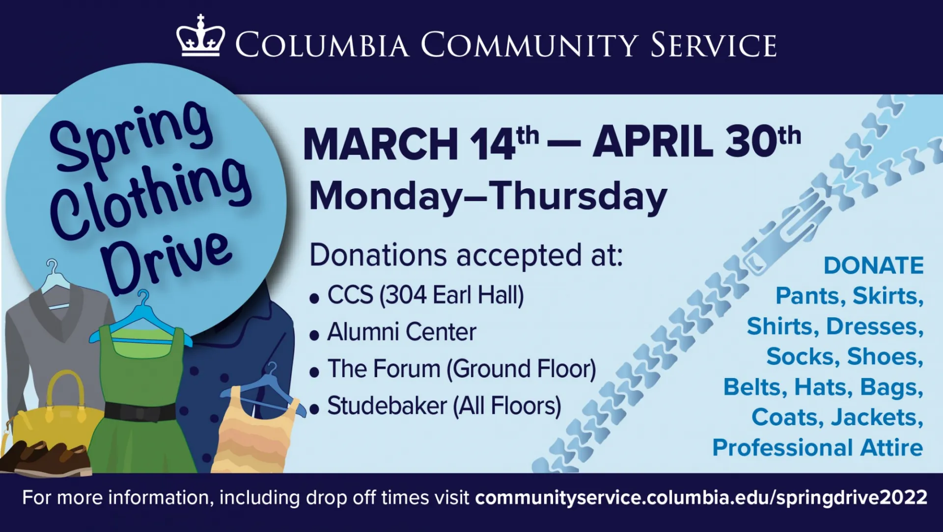 Clothing drive folder