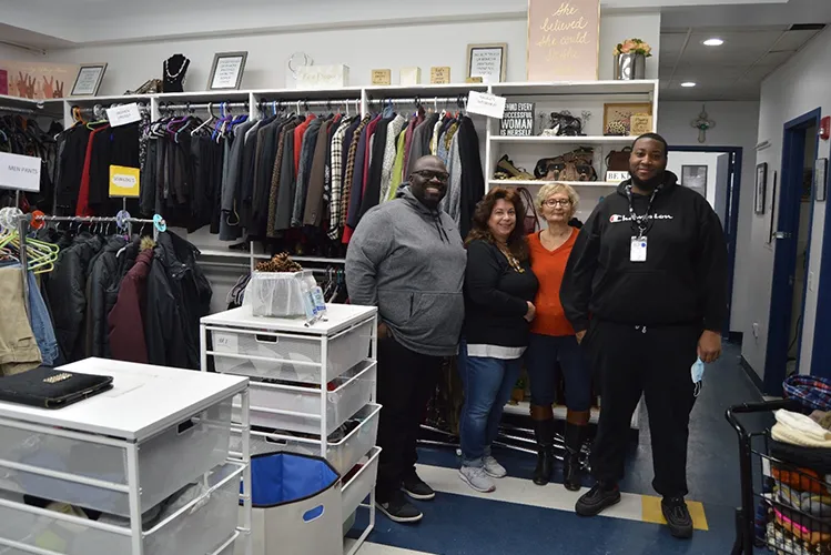 Cathedral Community Cares clothing closet.