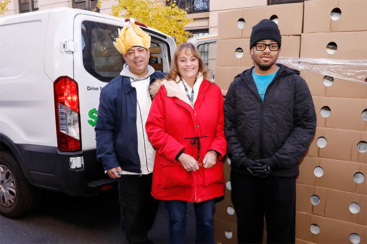 Columbia Community Service grantee Ascension Food Pantry also received turkeys. Photo by Michael DiVito.