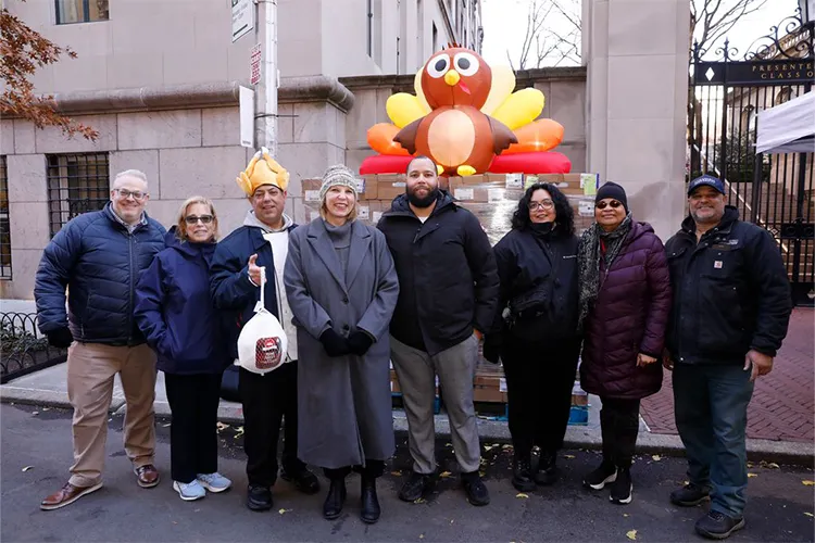 A group photo of Columbia staff. 