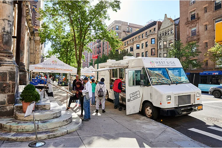 A West Side Campaign Against Hunger truck on 86th St.